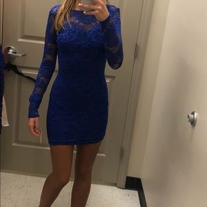 Royal blue homecoming dress